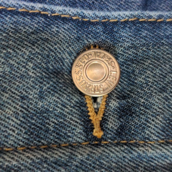 Levis Strauss Size XS Button Down Denim Look Jean Jacket - Picture 7 of 11